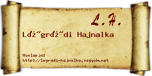 Légrádi Hajnalka névjegykártya